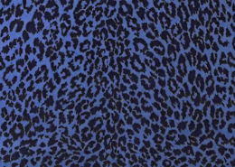 tissu d'ameublement Leopard bleu, Edmond Petit éditeur parisien