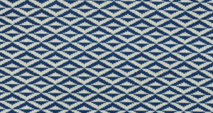 Echantillon a colori bleu, du tissu d'ameublement Origami par la maison Lelievre.