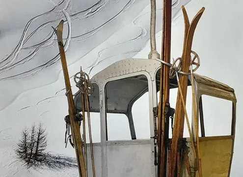 Tissu Téléphérique par ShibumDesign pour l'ameublement de mobilier chic.